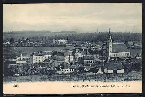 AK Geras /N.-Oe., Im Waldviertel mit Kirche