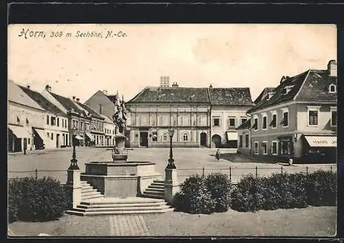 AK Horn /N.-Oe., Blick auf den Platz