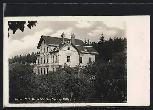 AK Geras /N.-Ö., Hamelas Pension zur Villa