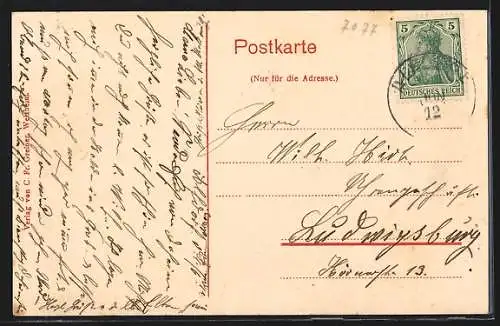 AK Alfdorf, Fachwerkhaus in der unteren Schlossstrasse