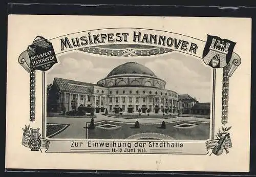AK Hannover, Musikfest, Einweihung der Stadthalle 1914