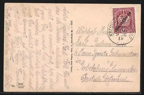 AK Horn, Katholisches Vereinshaus mit Strasse