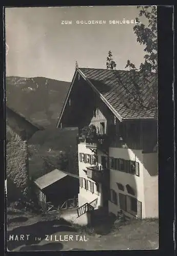 AK Hart im Zillertal, Hotel zum Goldenen Schlögel