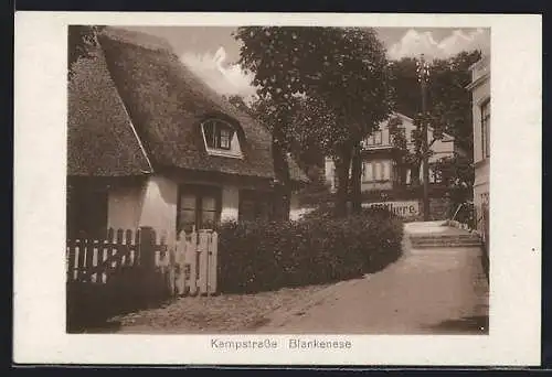 AK Hamburg-Blankenese, Partie in der Kampstrasse