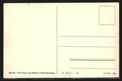 AK Berlin-Schöneberg, Hochbahn am Bahnhof Nollendorfplatz, Strassenbahn