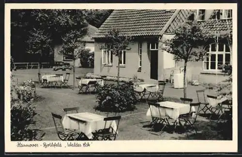 AK Hannover-Bothfeld, Waldes Eck, Biergarten, Burgwedeler Strasse 32