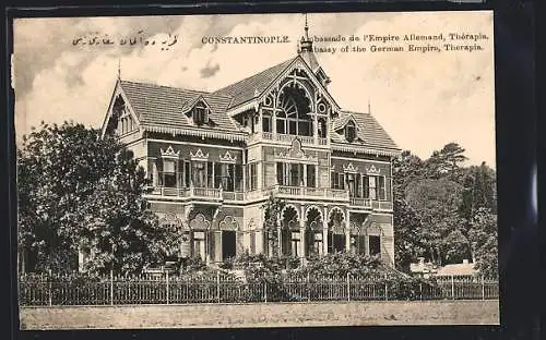 AK Constantinople, Therapia, Embassy of the German Empire, Botschaft