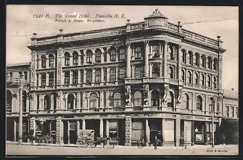 AK Dunedin, The Grand Hotel, Propr. Joseph A. Ainge
