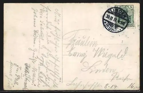 AK Frauen als Schornsteinfeger mit Leitern und Besen