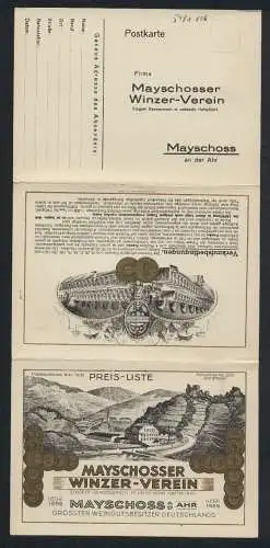 Vertreterkarte Mayschoss a. d. Ahr, Mayschosser Winzer-Verein, Weinberge