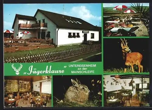 AK Untereisenheim an der Mainschleife, Gasthof Jägerklause, Rehbock