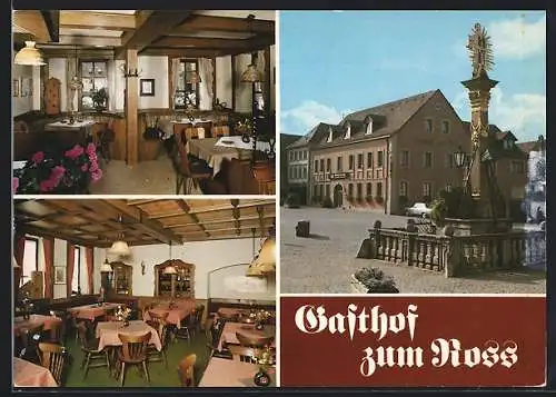 AK Eibelstadt a. Main, Gasthof zum Ross, Marktplatz