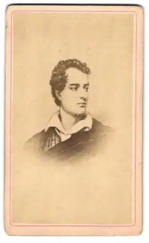 Fotografie unbekannter Fotograf und Ort, britischer Dichter George Gordon Byron Lord Byron