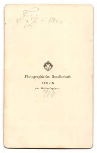 Fotografie Photographische Gesellschaft, Berlin, Portrait Tizian, nach einem Gemälde