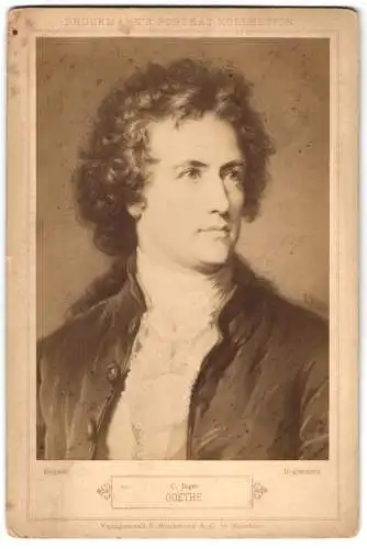 Fotografie F. Brückmann A.G., München, Portrait Johann Wolfgang von Goethe, nach C. Jäger