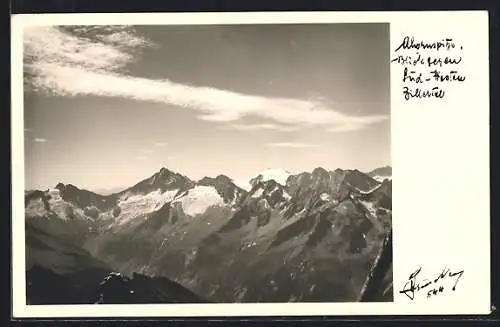 Foto-AK Hans Hruschka Nr. 289: Alpenpanorama im Zillertal