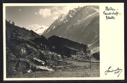 Foto-AK Hans Hruschka Nr. 558: Floitenlandschaft im Zillertal