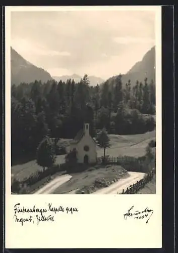 AK Finkenberg im Zillertal, Blick auf die Kapelle