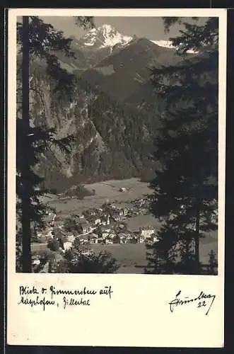 Foto-AK Hans Hruschka Nr. 22: Mayrhofen, Blick auf den Ort