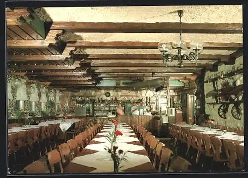 AK Albstadt, Flugplatz-Restaurant Degerfeld, Rustikale Gaststube, Inh. Fam. Mohr