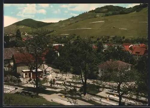 AK Kappelrodeck i. Schwarzwald, Ortsansicht mit Minigolf-Anlage
