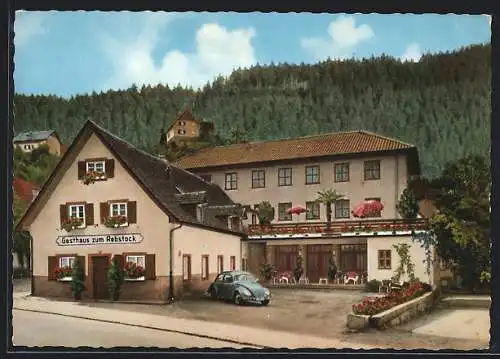 AK Bühlertal, Blick auf Pension Gasthaus zum Rebstock, Bes. Ludwig Hörth