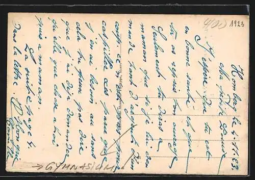 AK Alt-Homberg / Rhein, Partie am Franz-Haniel-Gymnasium