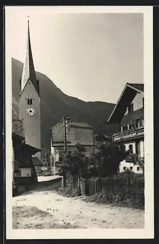 AK Krimml, Ortsansicht mit Kirche