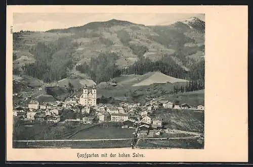 AK Hopfgarten /Tirol, Hohe Salve mit Ortsansicht