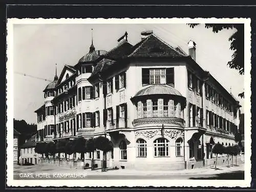 AK Gars, Hotel Lamptalhof mit Strasse