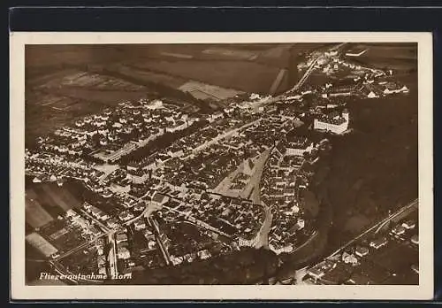 AK Horn, Stadt vom Flugzeug aus