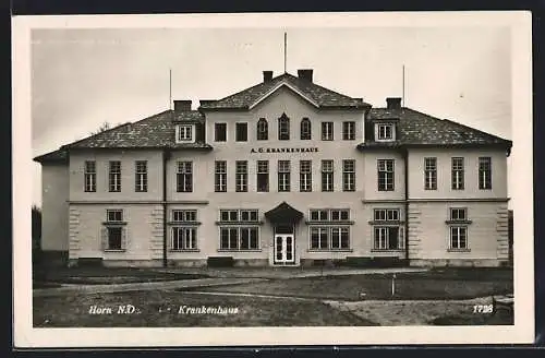 AK Horn /N. Ö., Blick auf A. Ö. Krankenhaus