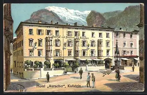Lithographie Kufstein, Hotel Auracher