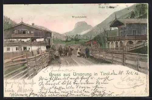 AK Thiersee in Tirol, Ursprung gegen den Wendelstein