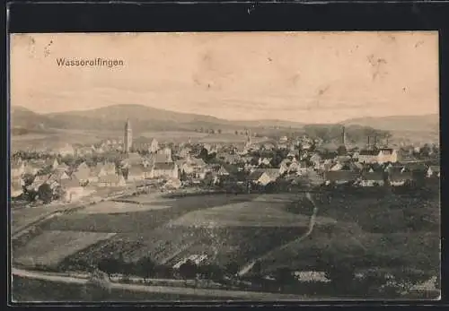 AK Wasseralfingen, Ortsansicht im Sonnenschein