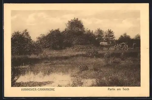 AK Hannover-Cannanohe, Partie am Teich
