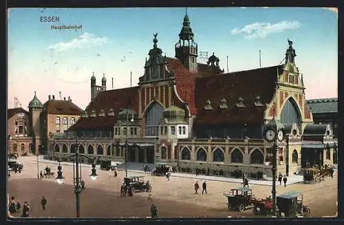 AK Essen, Partie am Hauptbahnhof