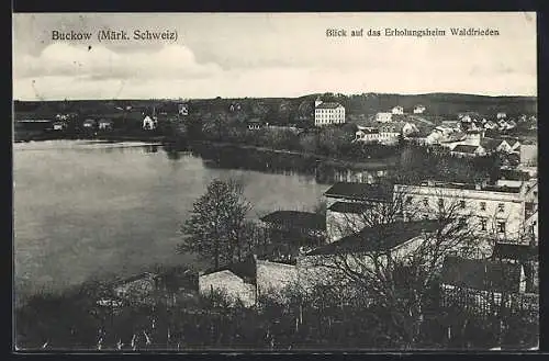 AK Buckow /Märk. Schweiz, Blick auf das Erholungsheim Waldfrieden