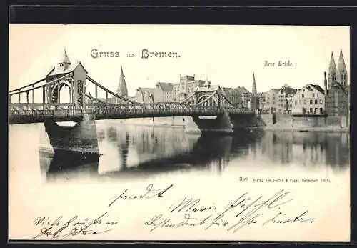 AK Bremen, Partie an der neuen Brücke