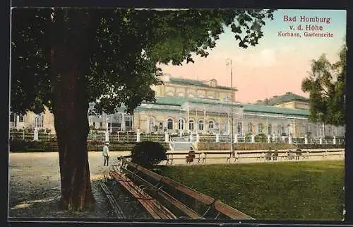 AK Bad Homburg v. d. Höhe, Kurhaus mit Garten