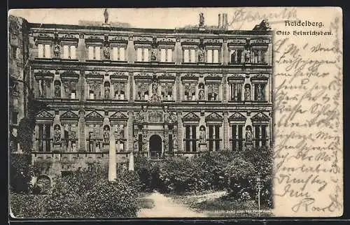 AK Heidelberg, Blick auf den Otto Heinrichsbau