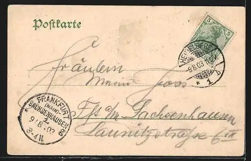 AK Heidelberg, Blick auf den Otto Heinrichsbau