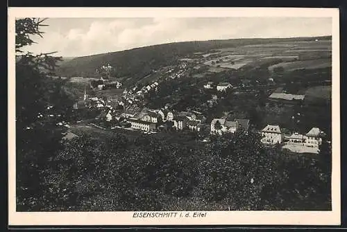 AK Eisenschmitt i. d. Eifel, Ortsansicht aus der Vogelschau