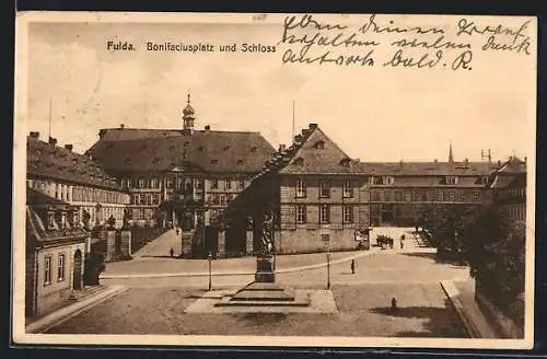 AK Fulda, Bonifaciusplatz und Schloss