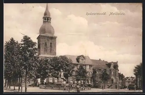 AK Radevormwald, Kirche am Marktplatz
