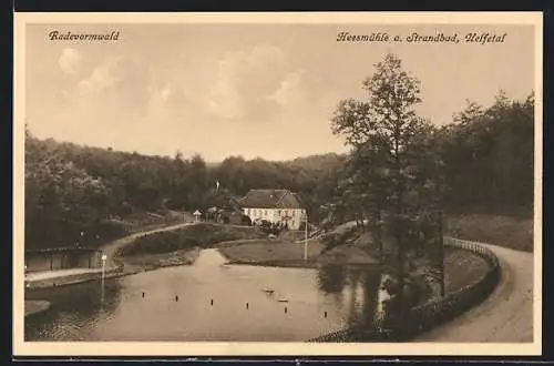 AK Radevormwald, Heesmühle a. Strandbad, Uelfetal