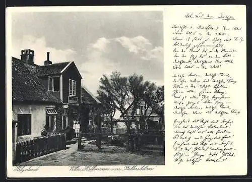 AK Helgoland, Villa Hoffmann von Fallersleben