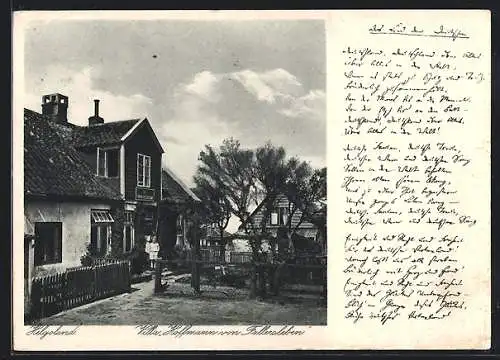 AK Helgoland, Die Villa Hoffmann von Fallersleben