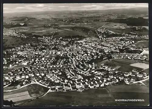 AK Wasseralfingen /Württ., Gesamtansicht vom Flugzeug aus