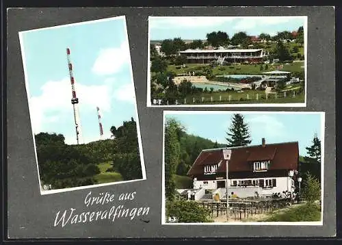 AK Aalen-Wasseralfingen, Freibad, Naturfreundehaus